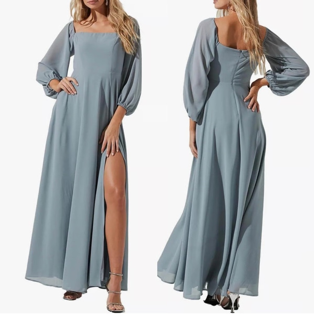 ASTR Lucinda Chiffon Evening Dress NWT - Picture 2 of 6